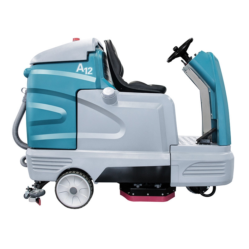 潔耀JIYO-A12駕駛式洗地機 蕪湖市大容量雙刷拖地機